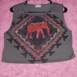Womens cute crop top